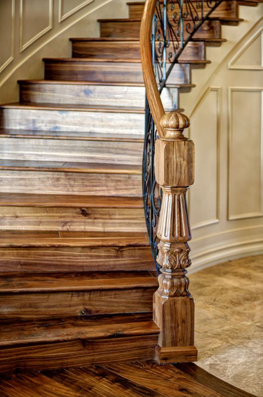 Curved Staircase Installation in Wilmington, NC